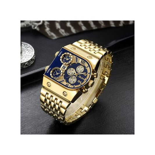 Oulm 9315 Luminous Men Watch Steel Strap Quartz Watch