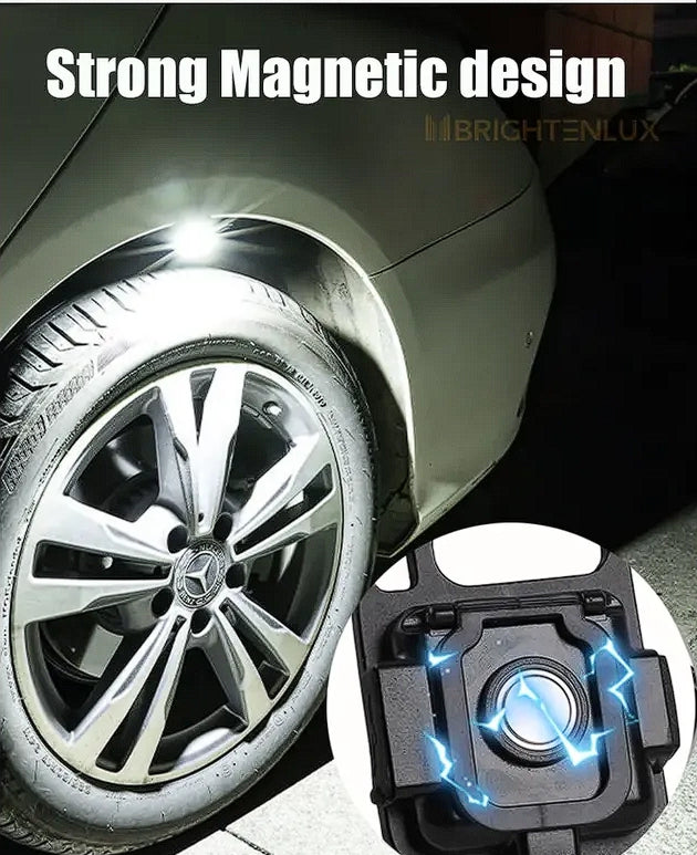 Portable COB LED Work Light with Magnet, Bottle Opener & USB-C Charging – Multifunction Outdoor Floodlight