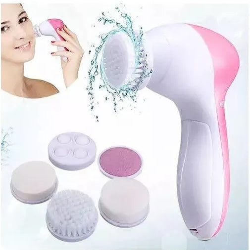 Electric Facial Cleanser Brush 5in 1