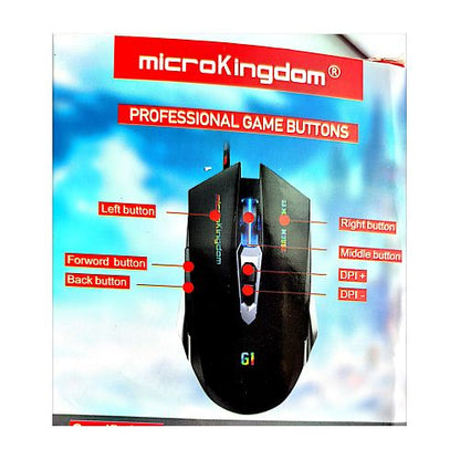 G1 USB Wired Gaming Mouse Colorful Backlight