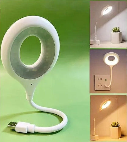 Smart USB Voice-Controlled Reading Lamp – Flexible Gooseneck, 3 Light Modes, Plug & Play