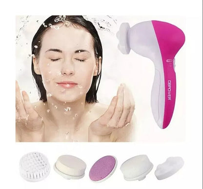 Electric Facial Cleanser Brush 5in 1