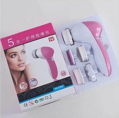 Electric Facial Cleanser Brush 5in 1