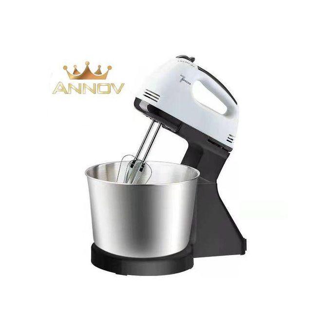 7-Speed Portable Hand Mixer With Bowl