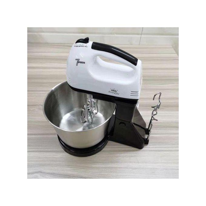 7-Speed Portable Hand Mixer With Bowl