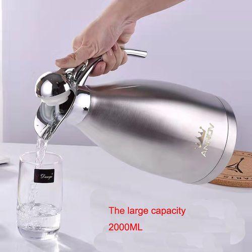 Coffee Pot Stainless Steel Kettle 2L1 Spoon 1fork